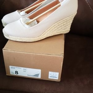 Canvas espadrille wedges